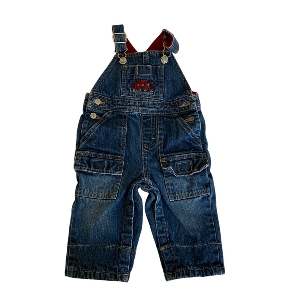 Baby clothes bundle 3 dinosaur onesie 1 gymboree jeans overalls 1 teddy bear hat - Picture 2 of 11